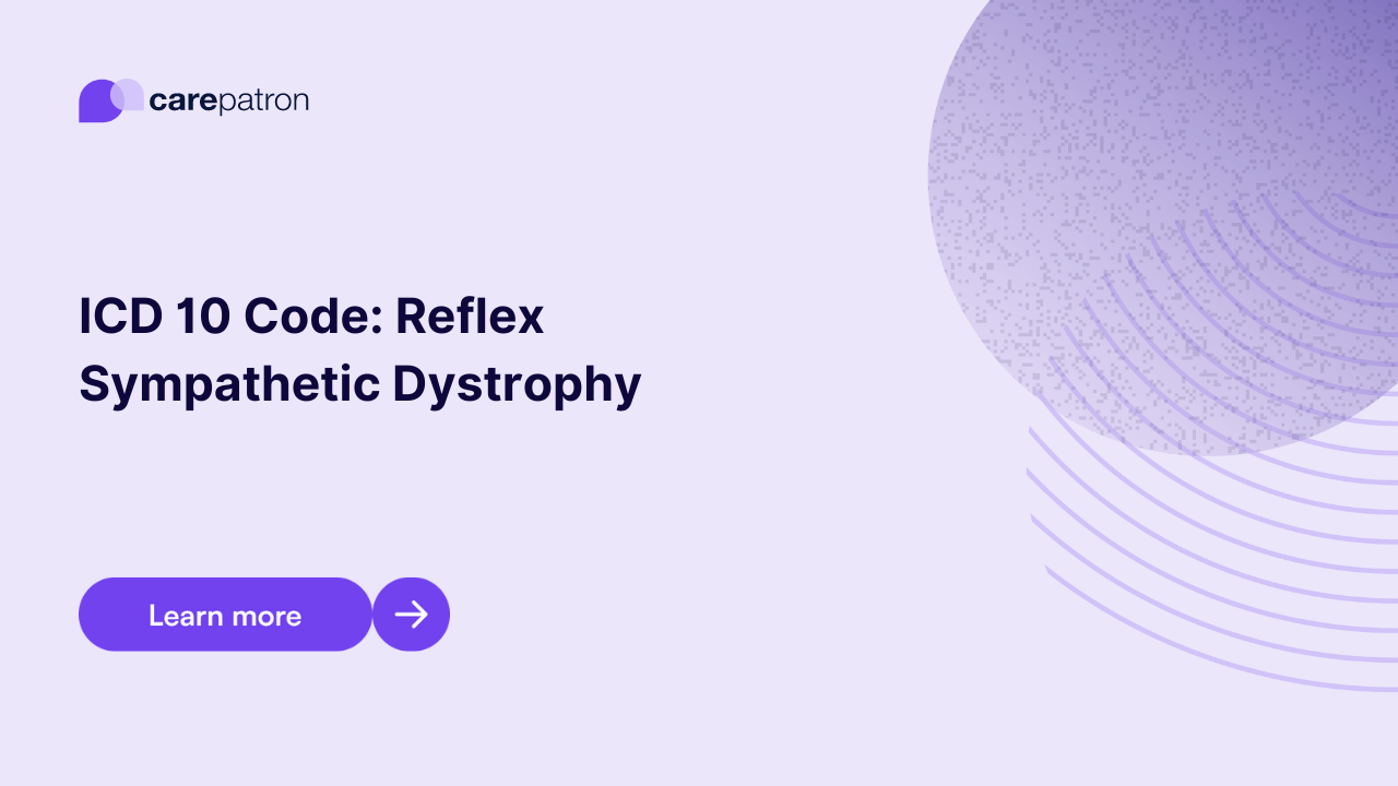 Reflex Sympathetic Dystrophy ICD10CM Codes 2023